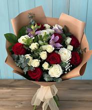 Букет цветов из:  Розы и Альстромерии #REPLACE_PRED# Туле