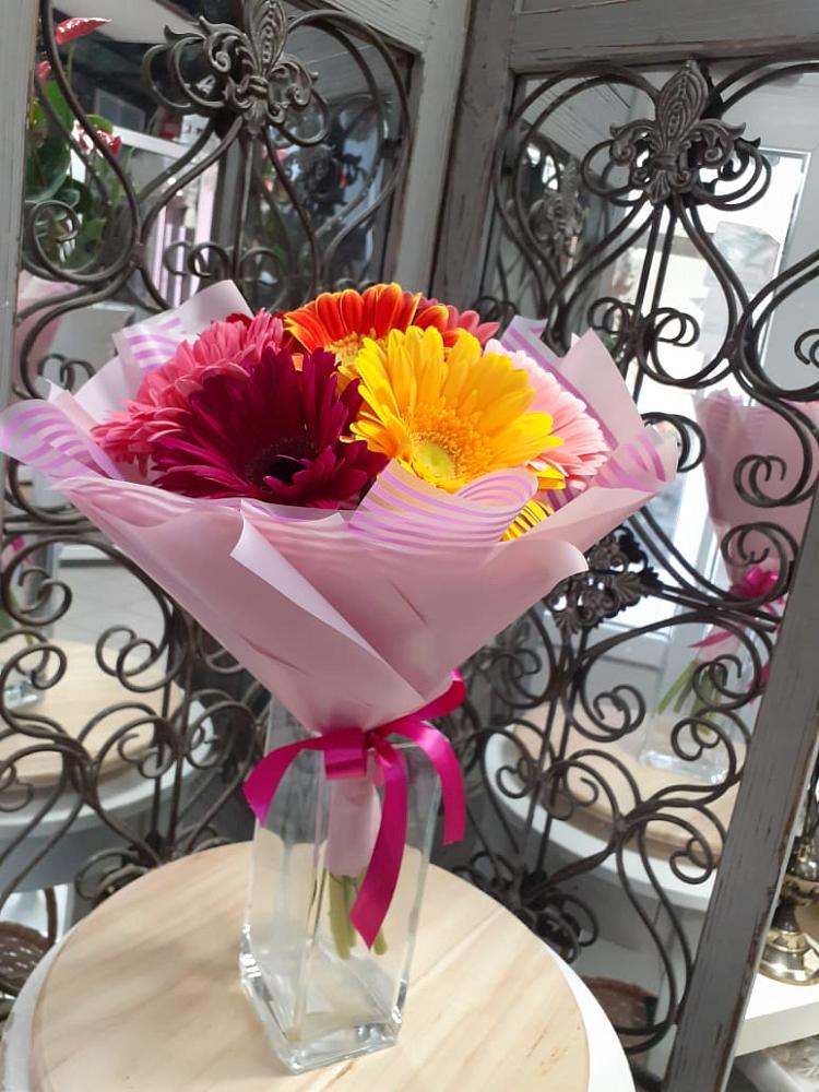 Букет радуга в Туле Букет цветов из: Герберы в Туле