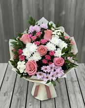 Букет цветов из:  Альстромерии, Гвоздики, Розы и Хризантемы #REPLACE_PRED# Туле
