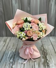 Букет цветов из:  Гвоздики, Розы и Хризантемы в Туле