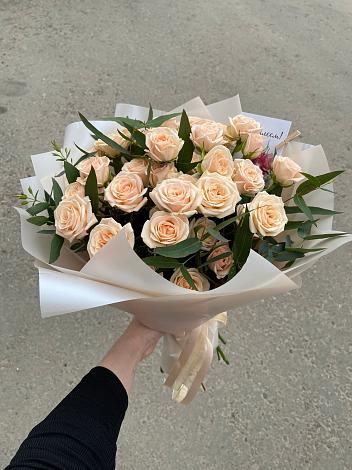 Букет Кремовые розы Латте в Туле