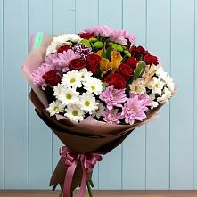 Букет цветов из:  Розы, Хризантемы и Альстромерии #REPLACE_PRED# Туле