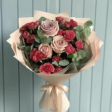Букет цветов из:  Гвоздики и Розы #REPLACE_PRED# Туле