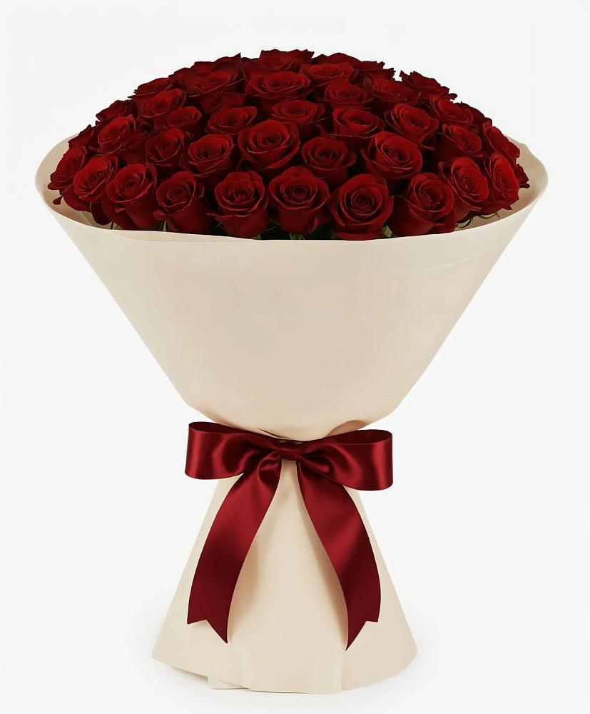 Букет 101 Бордовая роза Блэк Бакарра в Туле